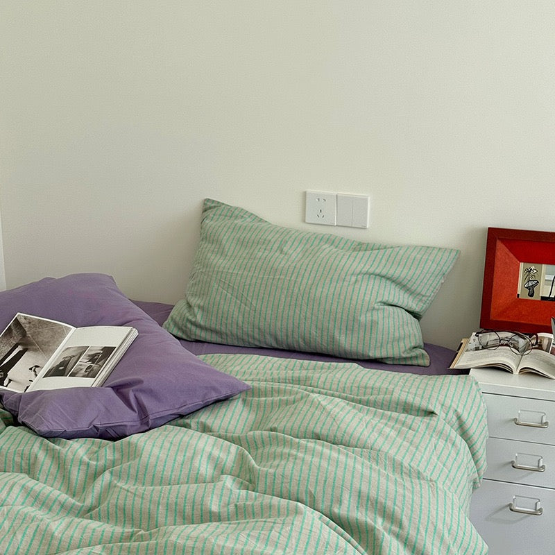 Harnella Bedding Set - 100% Cotton - Green