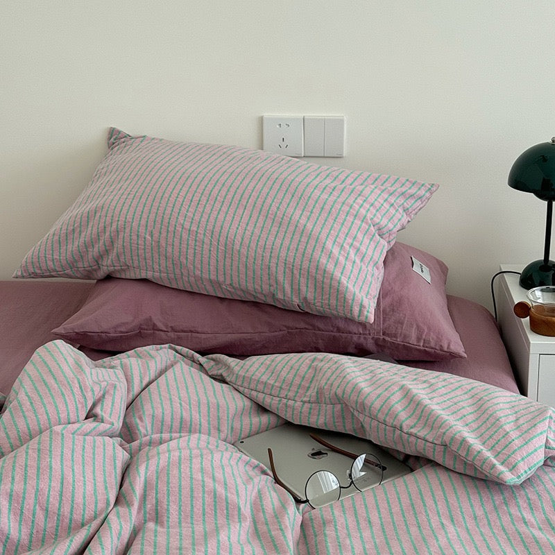 Harnella Bedding Set - 100% Cotton - Green