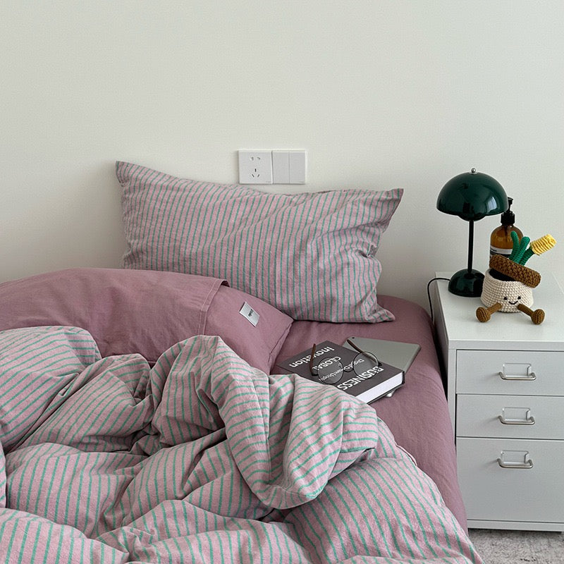Harnella Bedding Set - 100% Cotton - Green