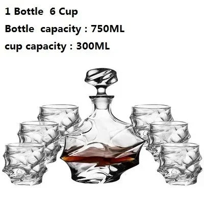 Hazelwood Crystal Glass Wine Set