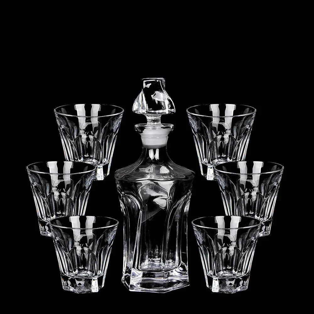 Hazelwood Crystal Glass Wine Set
