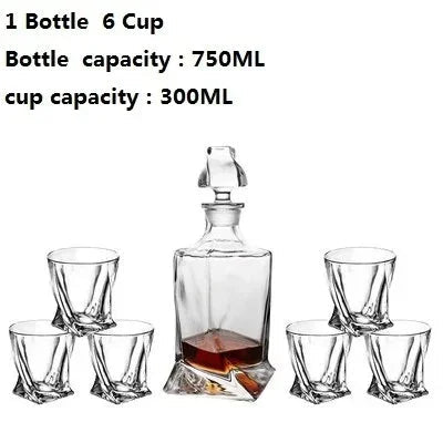 Hazelwood Crystal Glass Wine Set