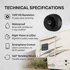 HD Wireless Backup Camera with Night Vision for RVs, Trucks and Trailers, view 2