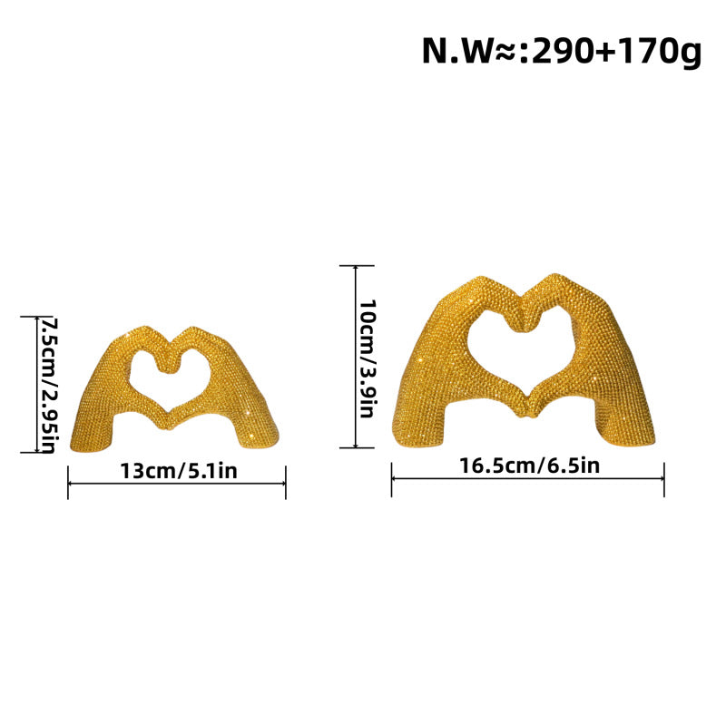 Heart Hand Sculpture | High & Bury