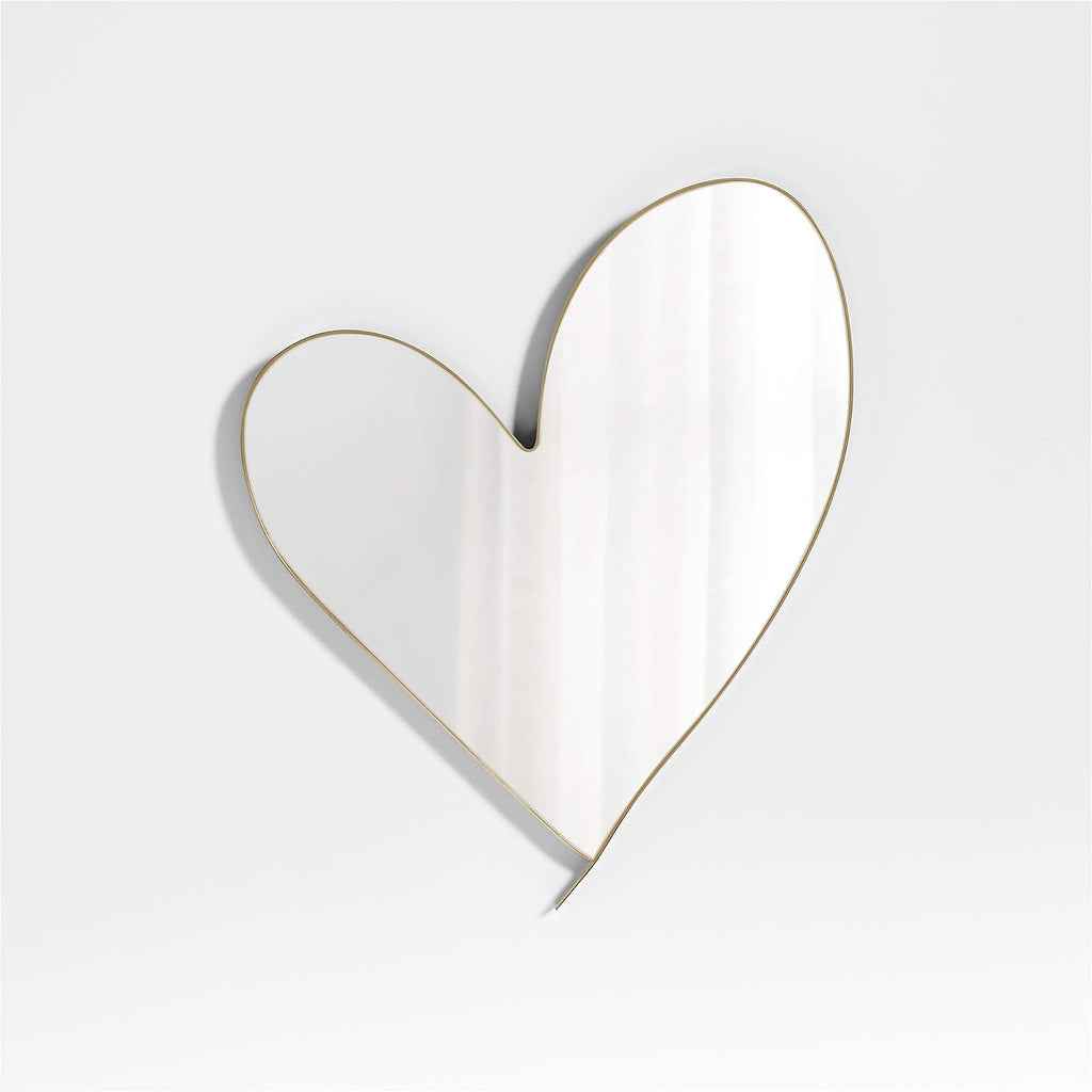 Heart-Shaped Decorative Wall Mirror | High & Bury