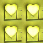 Heart-Shaped Plug-in Ambient Night Light with Soft LED Lighting | High & Bury