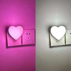 Heart-Shaped Plug-in Ambient Night Light with Soft LED Lighting | High & Bury