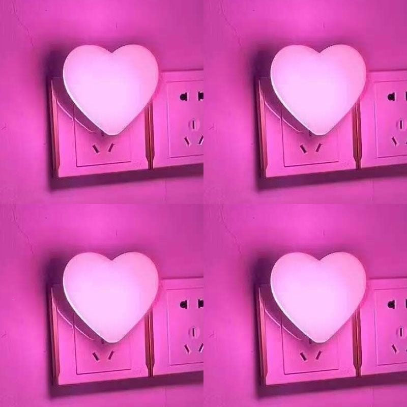Heart-Shaped Plug-in Ambient Night Light with Soft LED Lighting | High & Bury