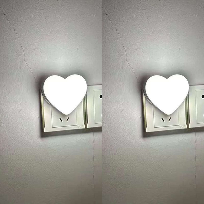 Heart-Shaped Plug-in Ambient Night Light with Soft LED Lighting | High & Bury