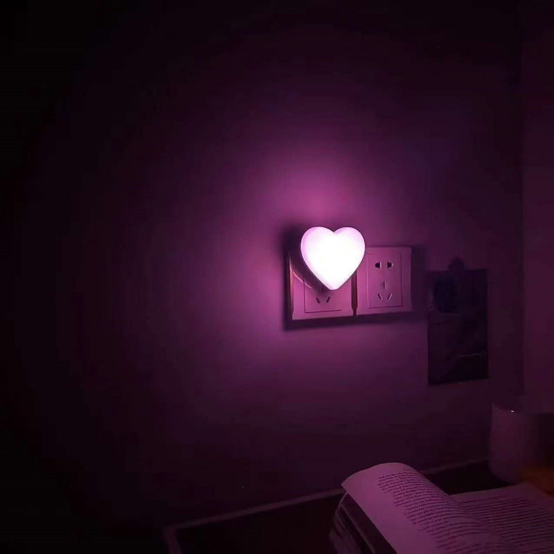 Heart-Shaped Plug-in Ambient Night Light with Soft LED Lighting | High & Bury