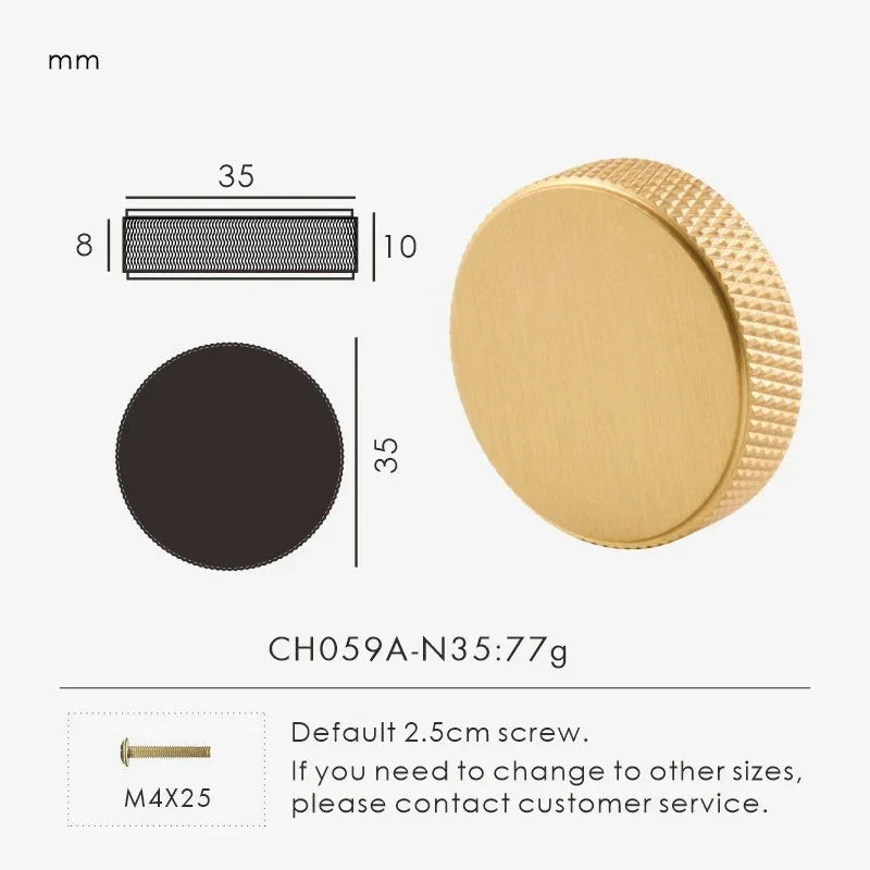 Helando Brass Cabinet Knob