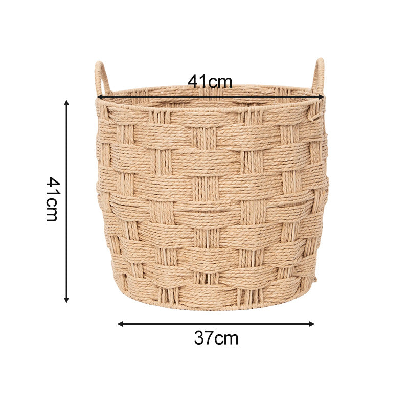 High-Quality and Decorative Storage Basket with Braided Structure | High & Bury