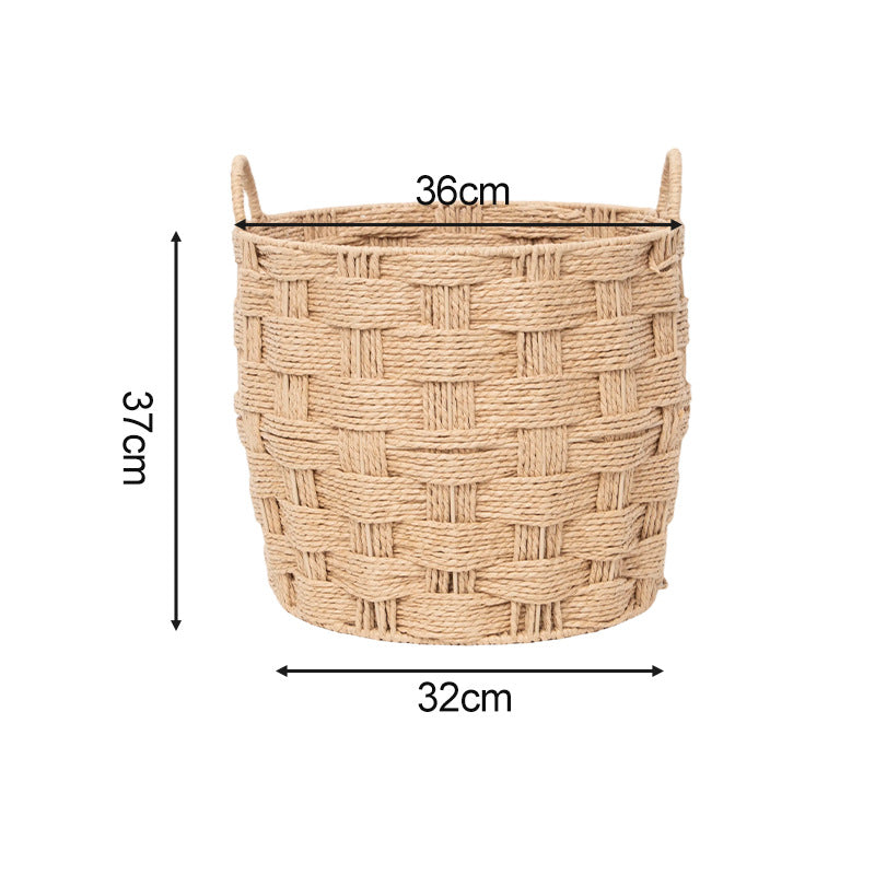 High-Quality and Decorative Storage Basket with Braided Structure | High & Bury