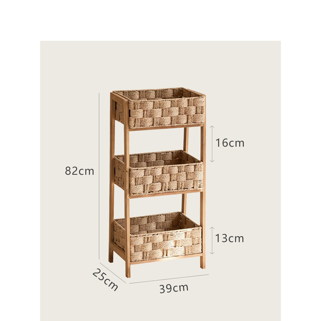 High-Quality Basket Stand with Three Compartments | High & Bury