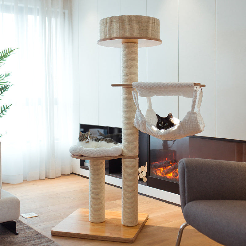 High-Quality Cat Tree with Multifunctional Resting Areas | High & Bury