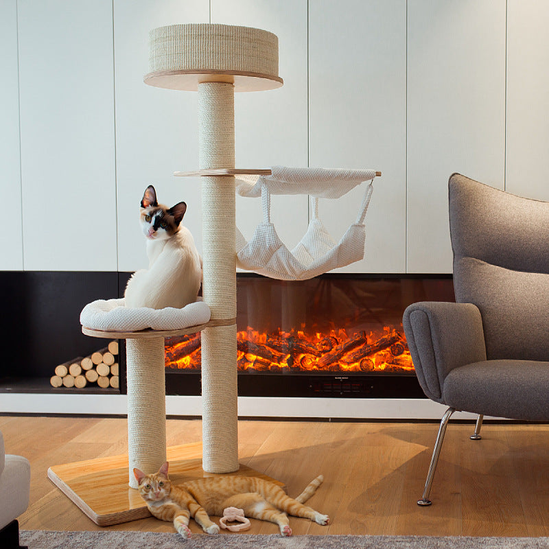 High-Quality Cat Tree with Multifunctional Resting Areas | High & Bury
