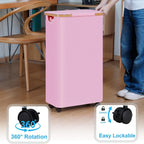 High-Quality Laundry Container with Bamboo Lid and Practical Carrying Handle | High & Bury