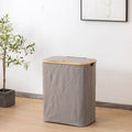 High-Quality Laundry Container with Practical and Modern Bamboo Lid | High & Bury