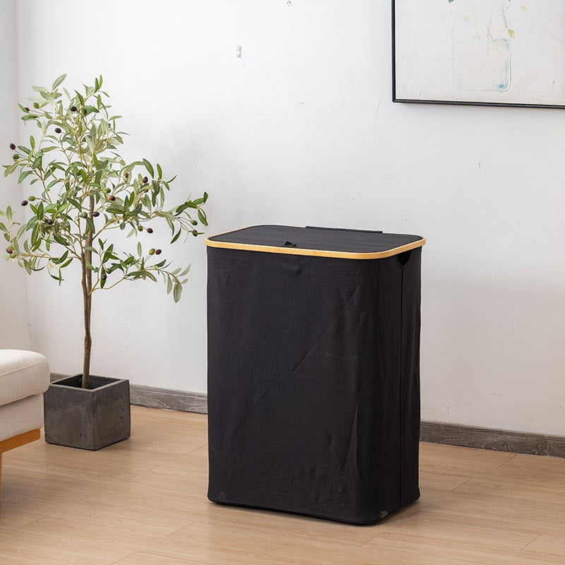 High-Quality Laundry Container with Practical and Modern Bamboo Lid | High & Bury