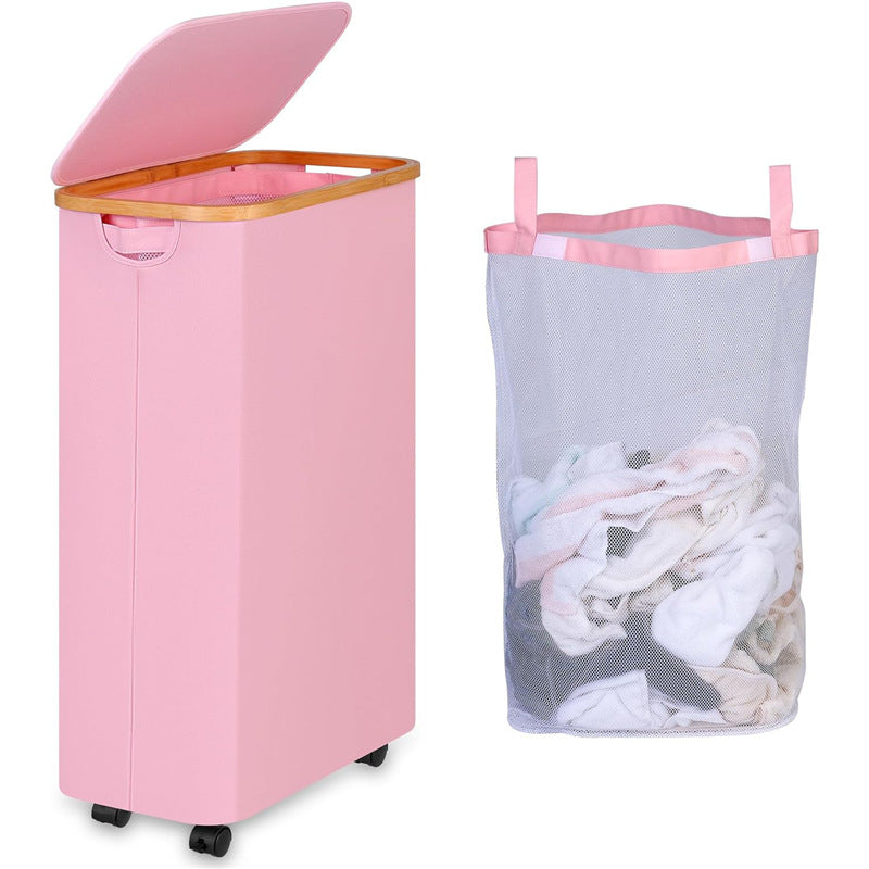 High-Quality Laundry Container with Removable Inner Bag | High & Bury