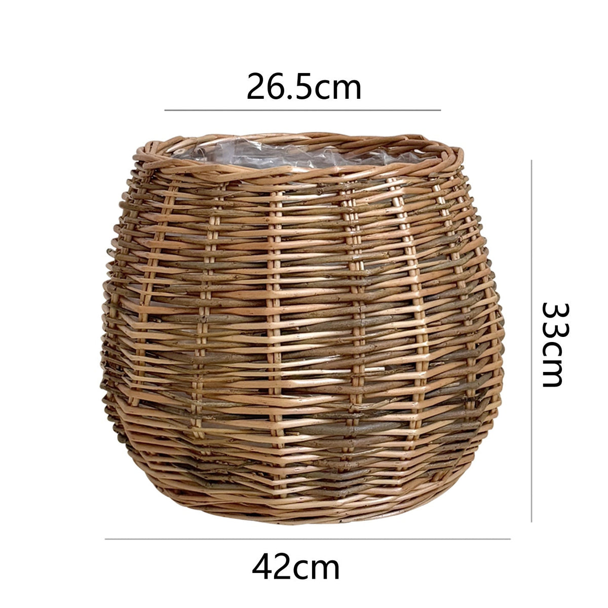 High-Quality Plant Basket made of Natural Willow | High & Bury