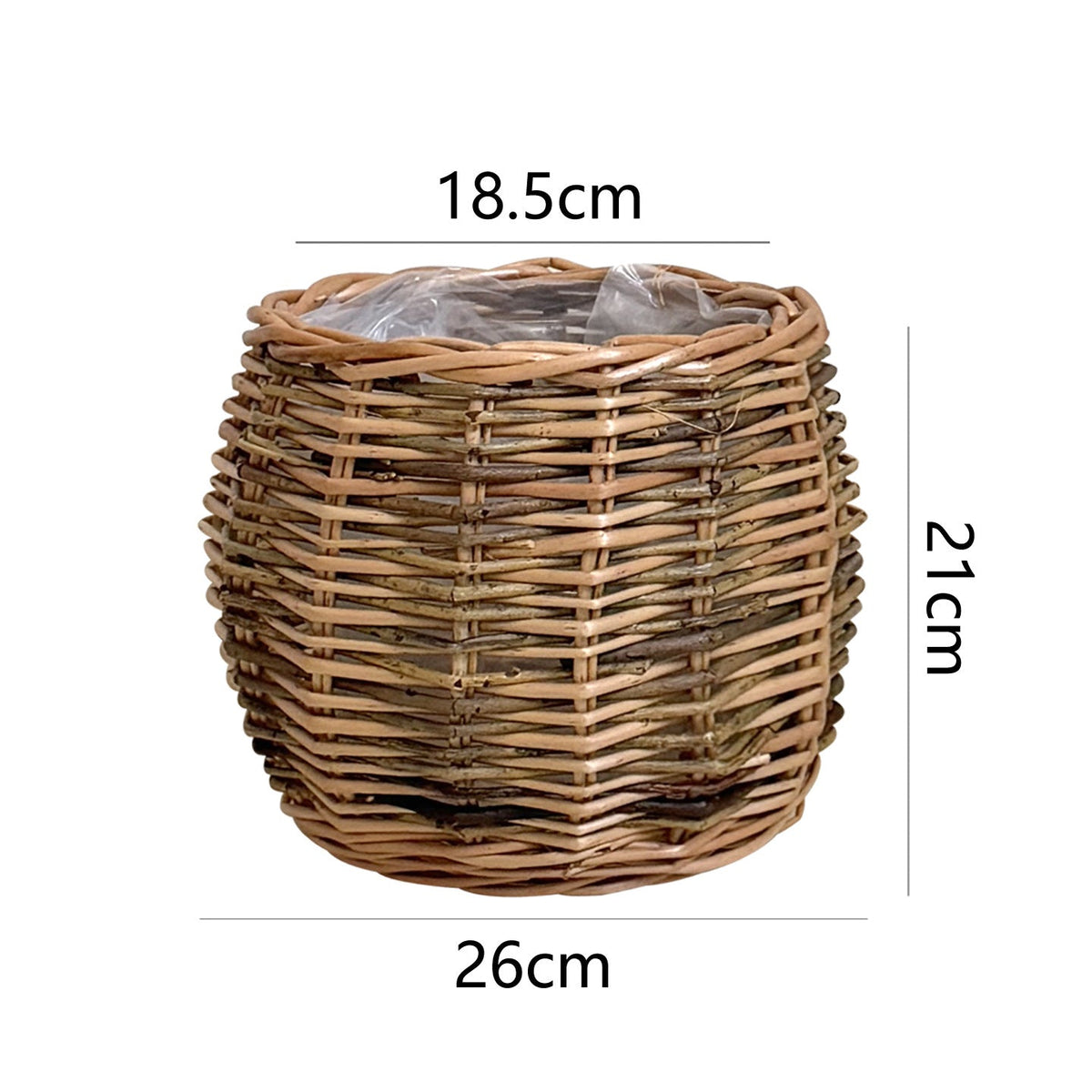 High-Quality Plant Basket made of Natural Willow | High & Bury