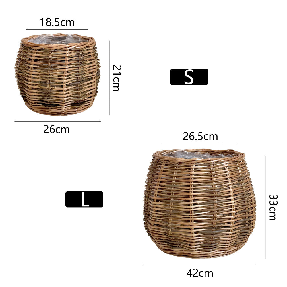 High-Quality Plant Basket made of Natural Willow | High & Bury