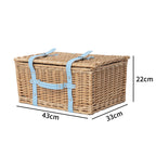 High-Quality Storage Basket with Leather Handles | High & Bury