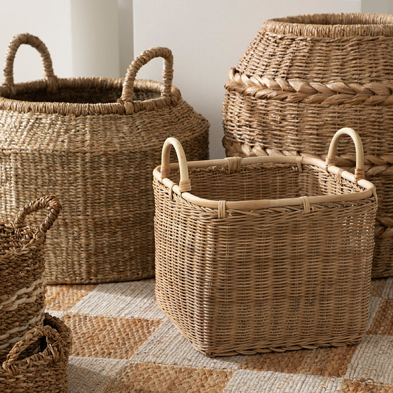High-Quality Storage Basket with Sturdy Handles | High & Bury
