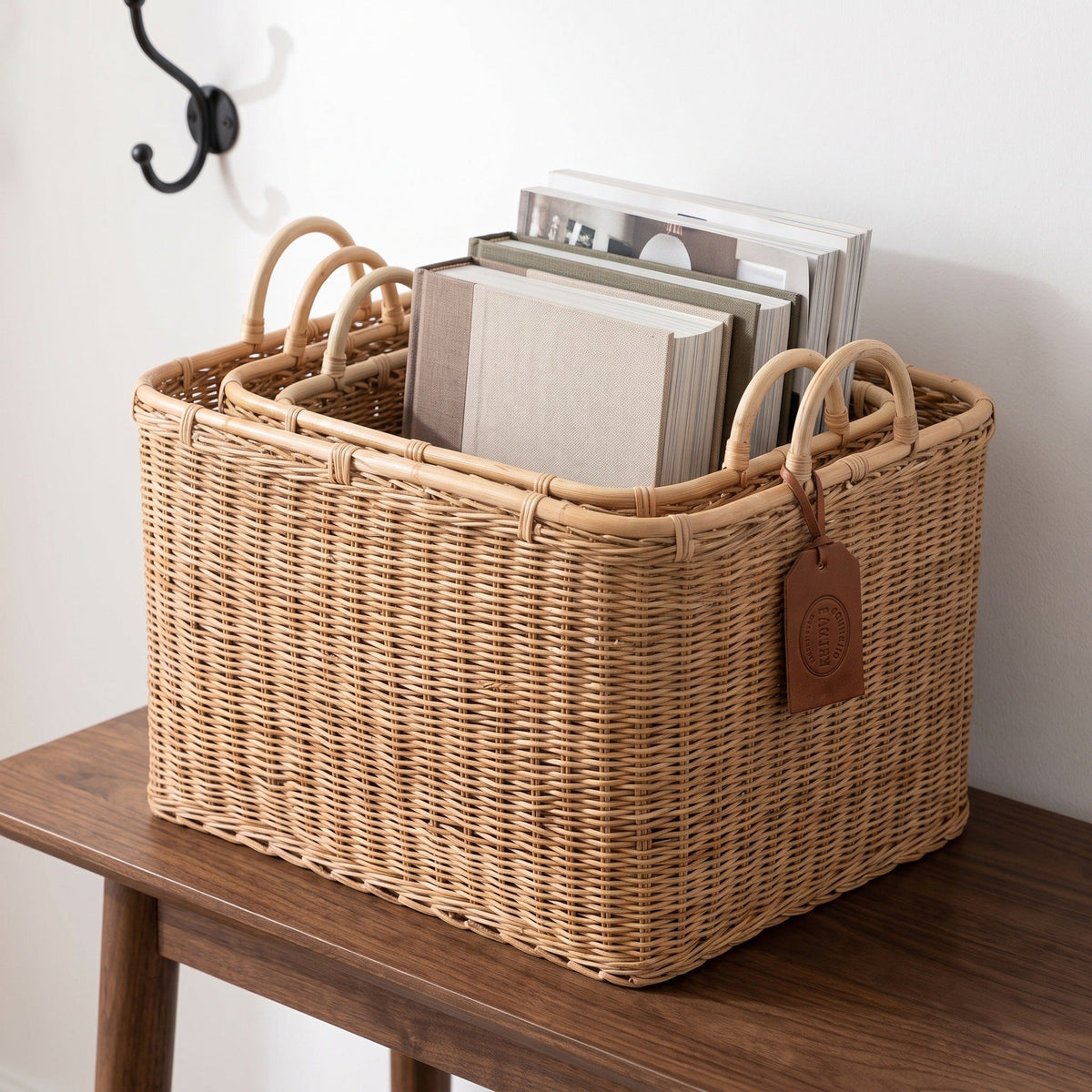 High-Quality Storage Basket with Sturdy Handles | High & Bury