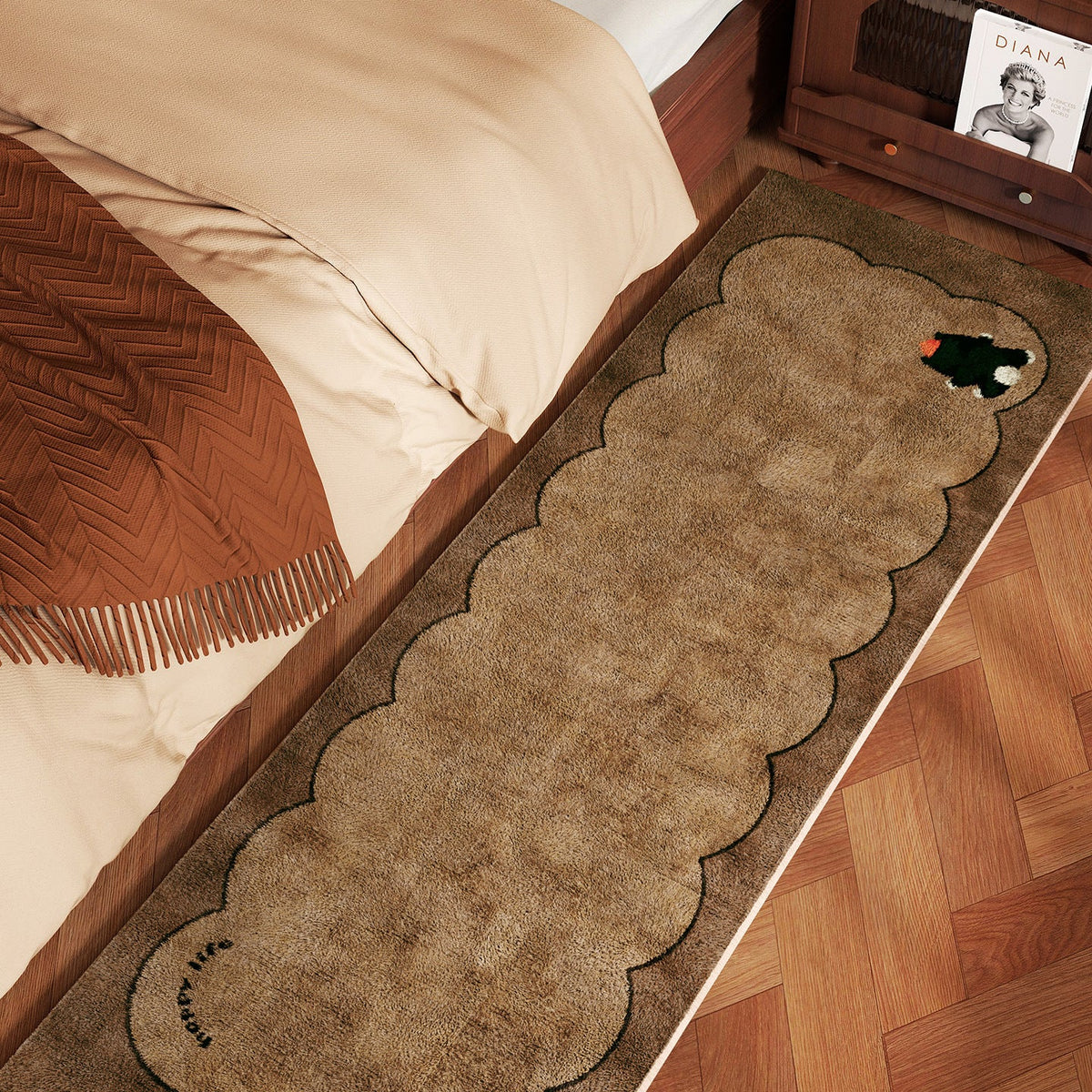 Home Decor Area Rug Soft Textile Non Slip | High & Bury
