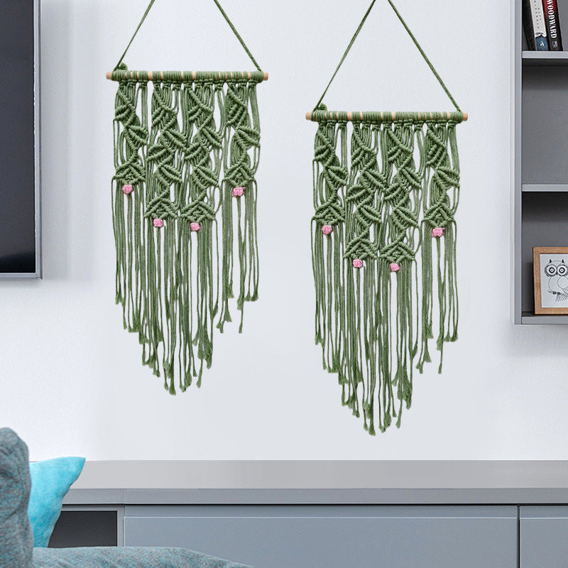 Home Decor Macrame Wall Hanging Green | High & Bury