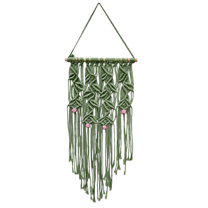 Home Decor Macrame Wall Hanging Green | High & Bury