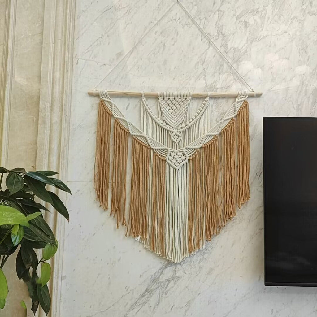 Home Decor Macrame Wall Hanging Off White | High & Bury
