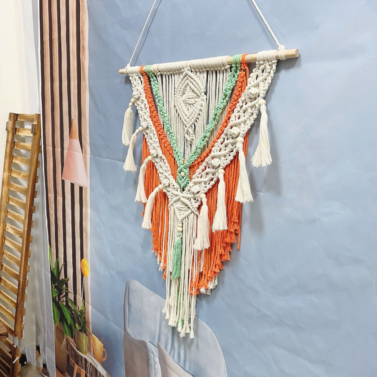 Home Decor Macrame Wall Hanging Yellow | High & Bury