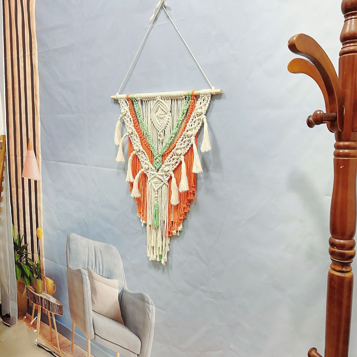 Home Decor Macrame Wall Hanging Yellow | High & Bury