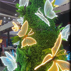 Illuminated Acrylic Butterfly Wall Art Lights | High & Bury