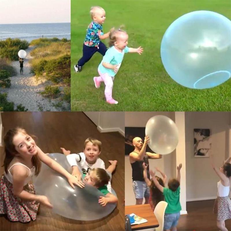 Inflatable Amazing Bubble Ball in TPR, Pink, Green or Light Blue, view 2