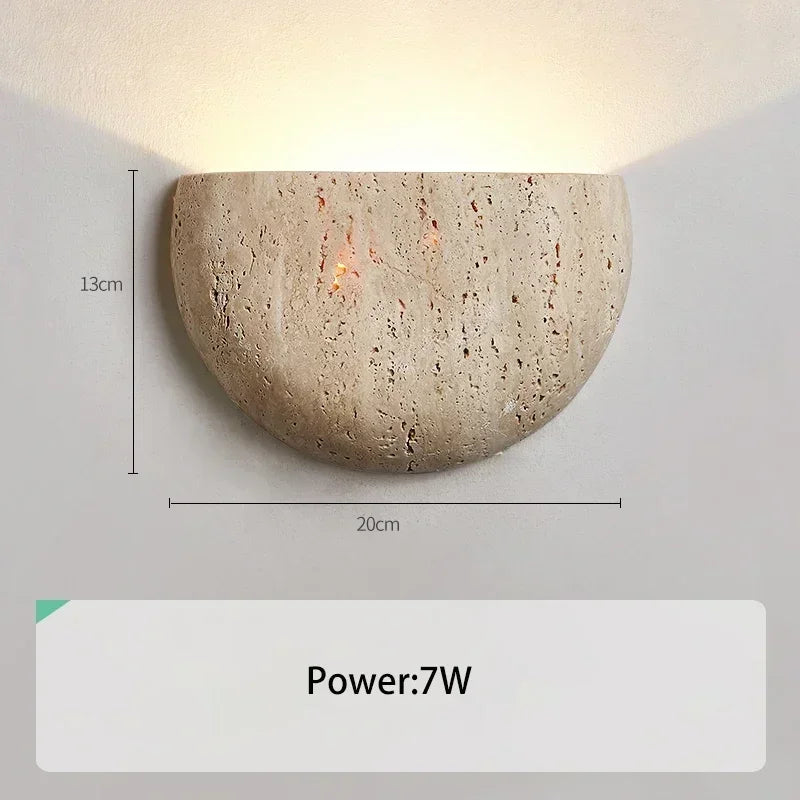 Innynta Travertine Wall Lamp