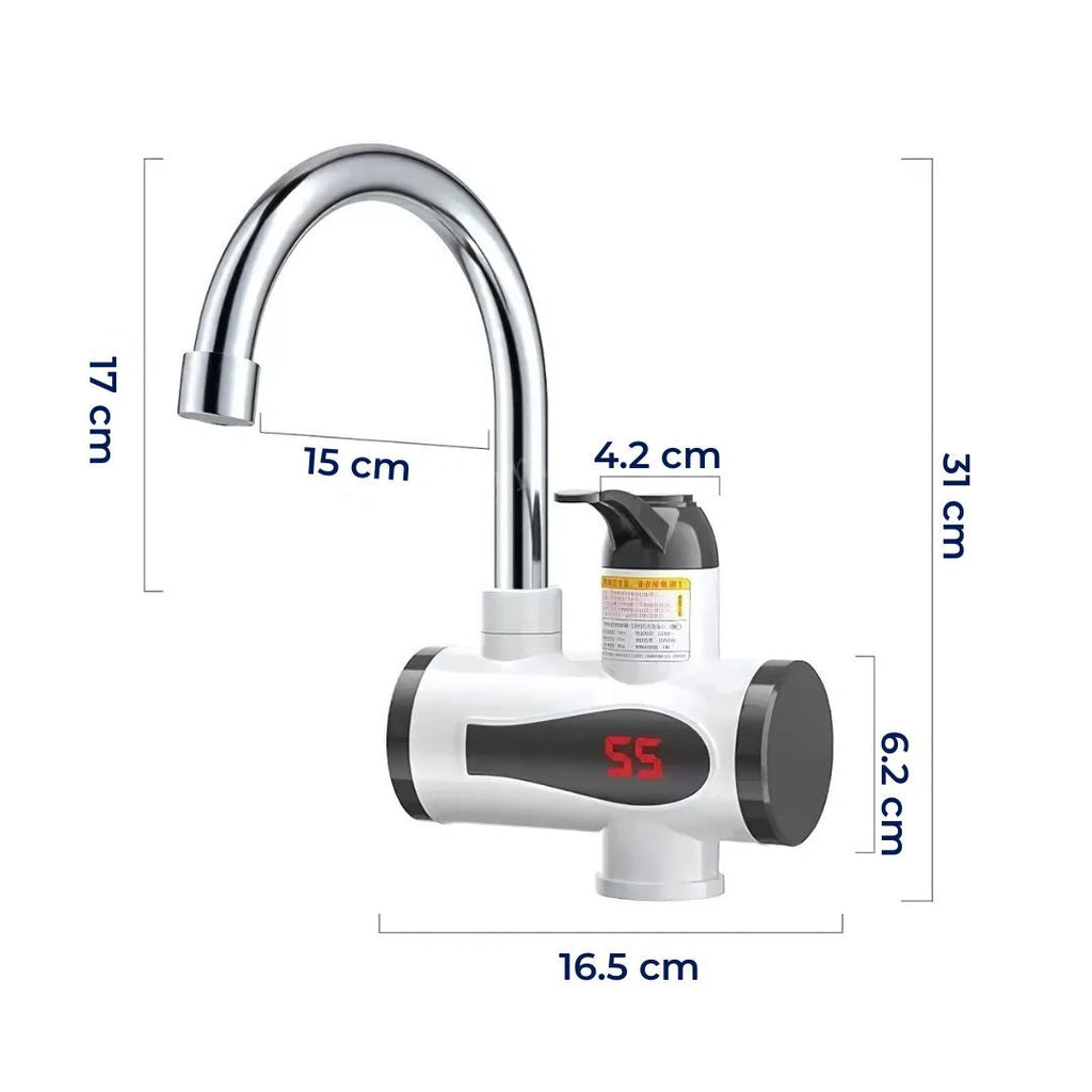 Instant Hot Water Tap, Tankless Design for Kitchens and Bathrooms, view 6