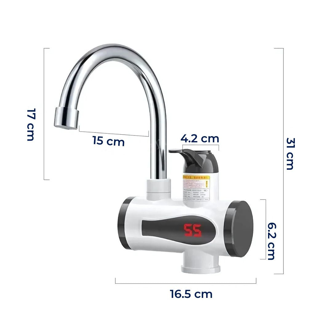 Instant Hot Water Tap, Tankless Design for Kitchens and Bathrooms, view 6