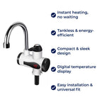 Instant Hot Water Tap, Tankless Design for Kitchens and Bathrooms, view 7