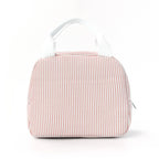 Insulated Lunchbox Bag with Striped Design and Carry Handles, view 10