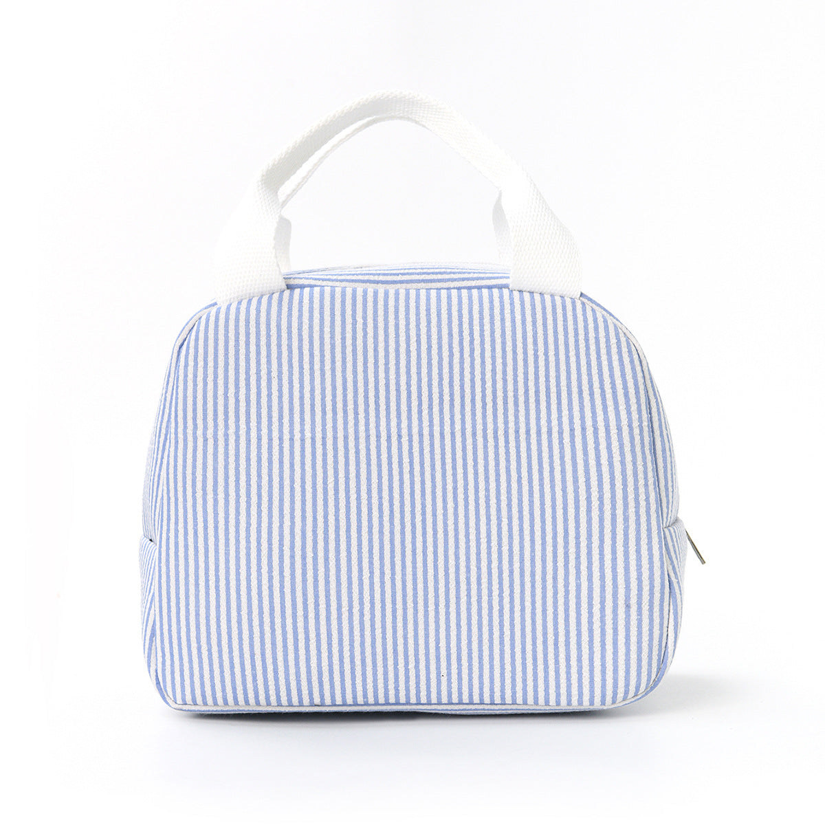 Insulated Lunchbox Bag with Striped Design and Carry Handles, view 11