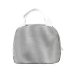 Insulated Lunchbox Bag with Striped Design and Carry Handles, view 5