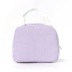 Insulated Lunchbox Bag with Striped Design and Carry Handles, view 6