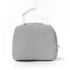 Insulated Lunchbox Bag with Striped Design and Carry Handles, view 7