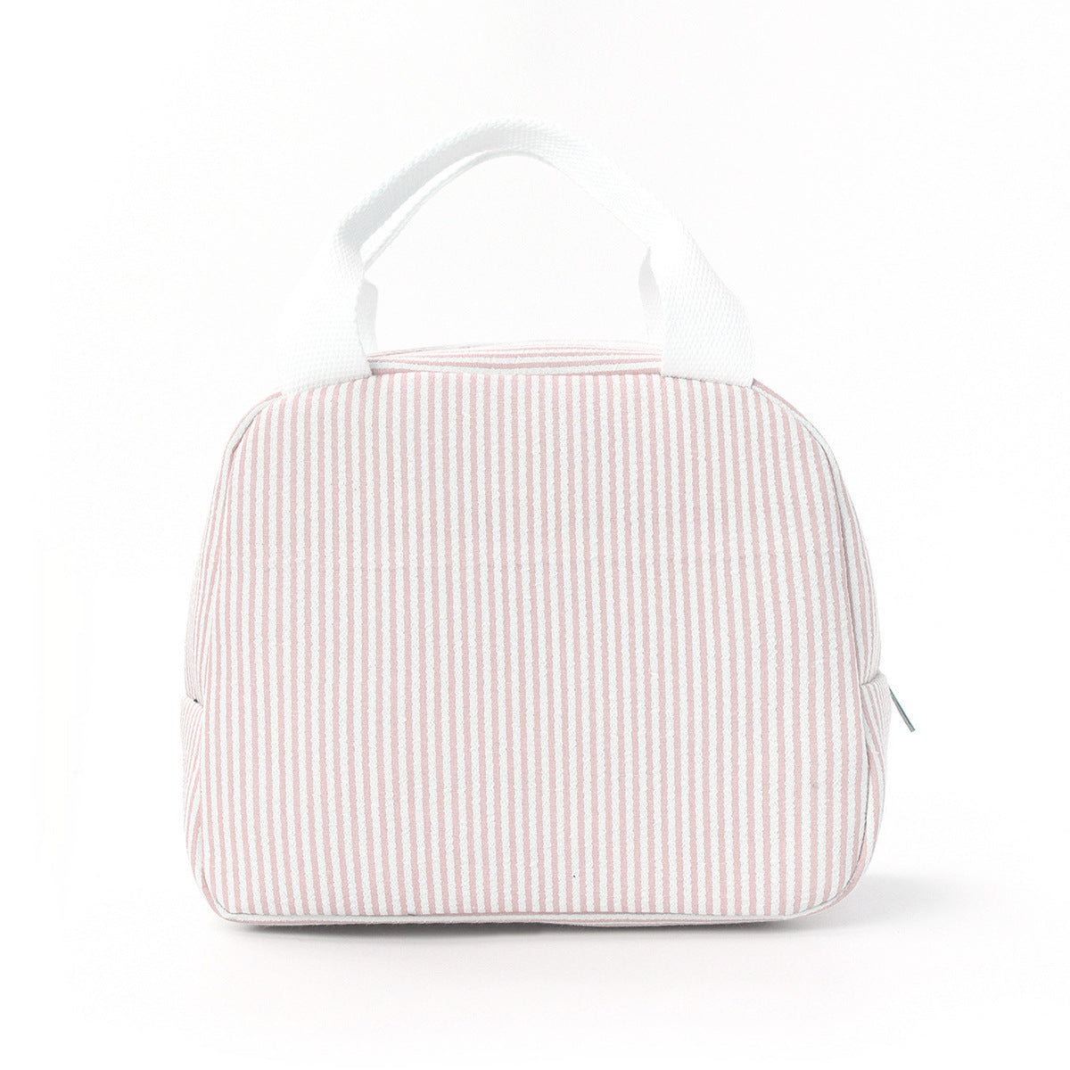 Insulated Lunchbox Bag with Striped Design and Carry Handles, view 9
