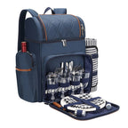 Insulated Picnic Backpack with Dining Set for Four, view 5