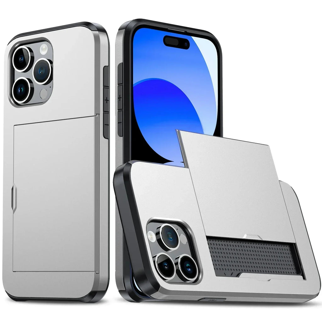 iPhone Case with Card Holder, Slim Design, TPU and Polycarbonate, view 7